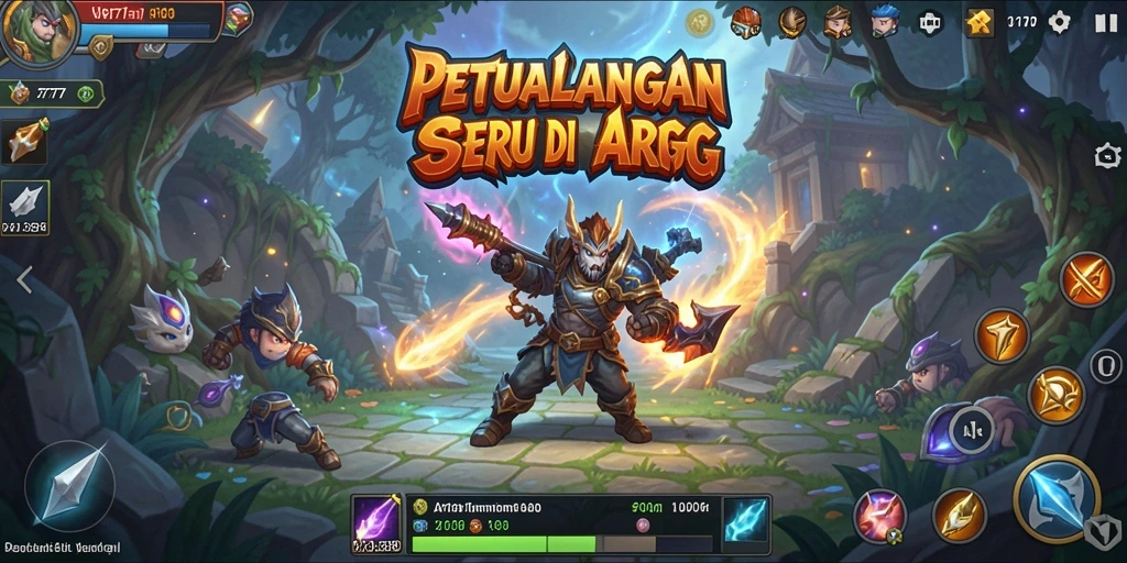 Tampilan menakjubkan dari gameplay A7777 yang penuh aksi.