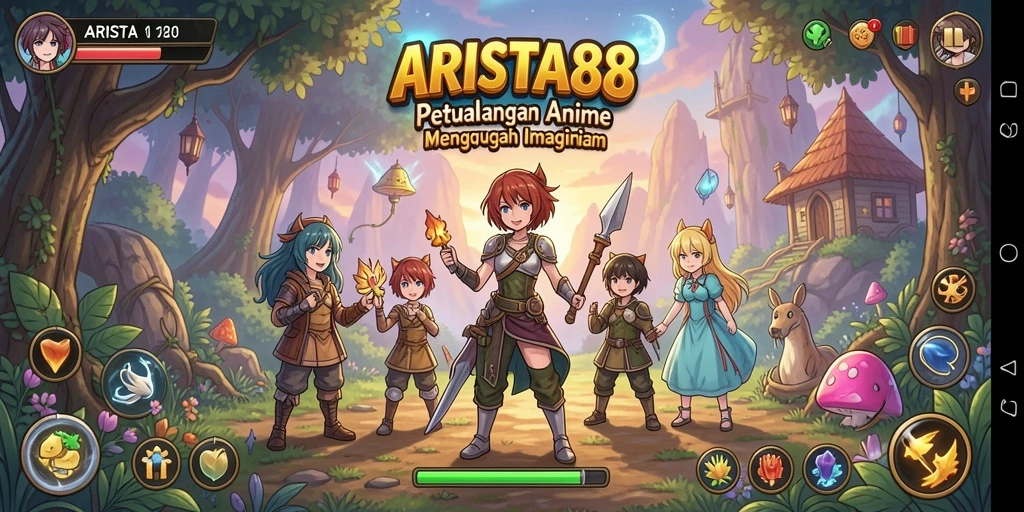 Tampilan menarik dari gameplay ARISTA88 yang memukau.
