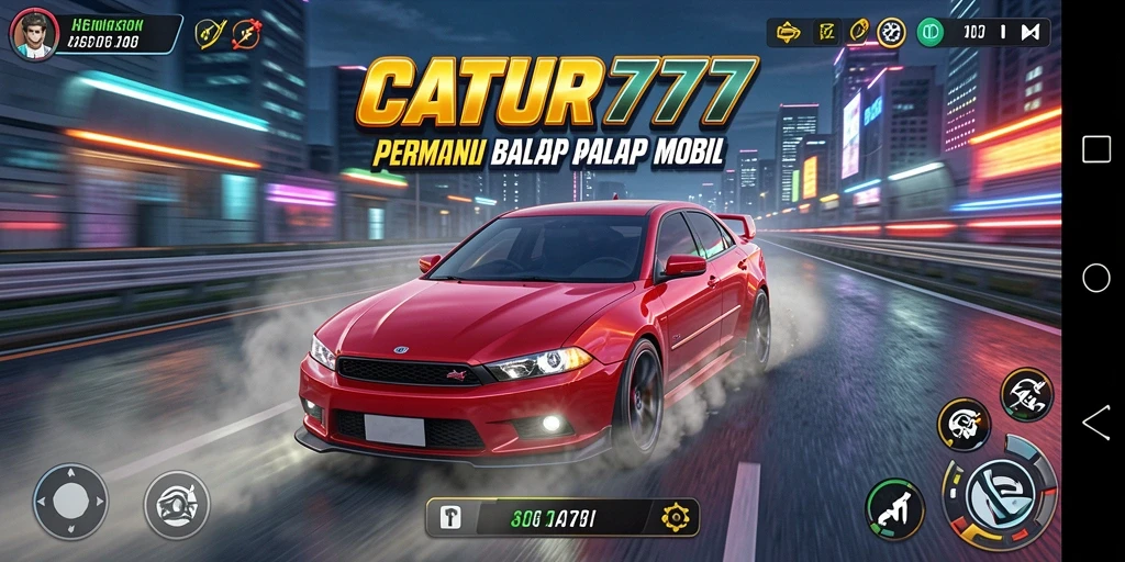 Gameplay seru dan menegangkan dalam CATUR777 dengan mobil balap yang memukau.