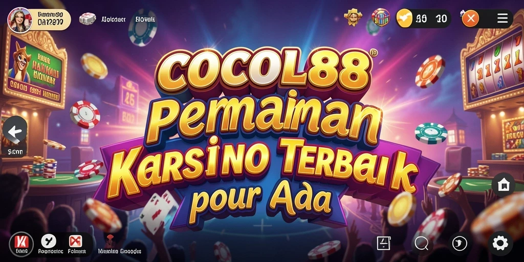 Screenshot menunjukkan gameplay seru dari COCOL88 di kasino.