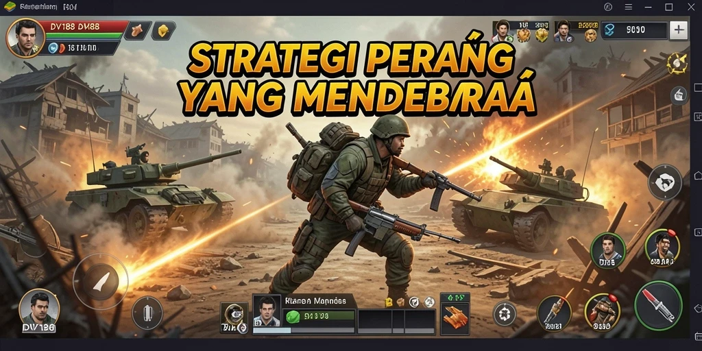 Tampilan gameplay DV188 yang menegangkan dalam pertempuran strategi.