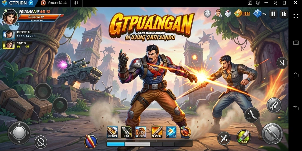 Tampilan aksi seru dalam GTPIDN dengan efek visual memukau.