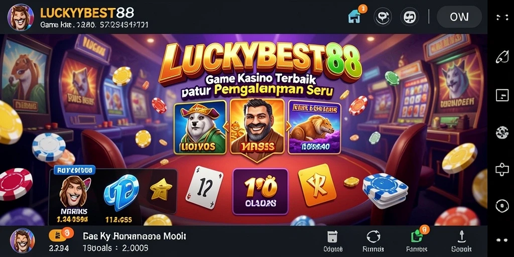 Tampilan gameplay menarik di LUCKYBEST88 dengan suasana Kasino yang realistis.