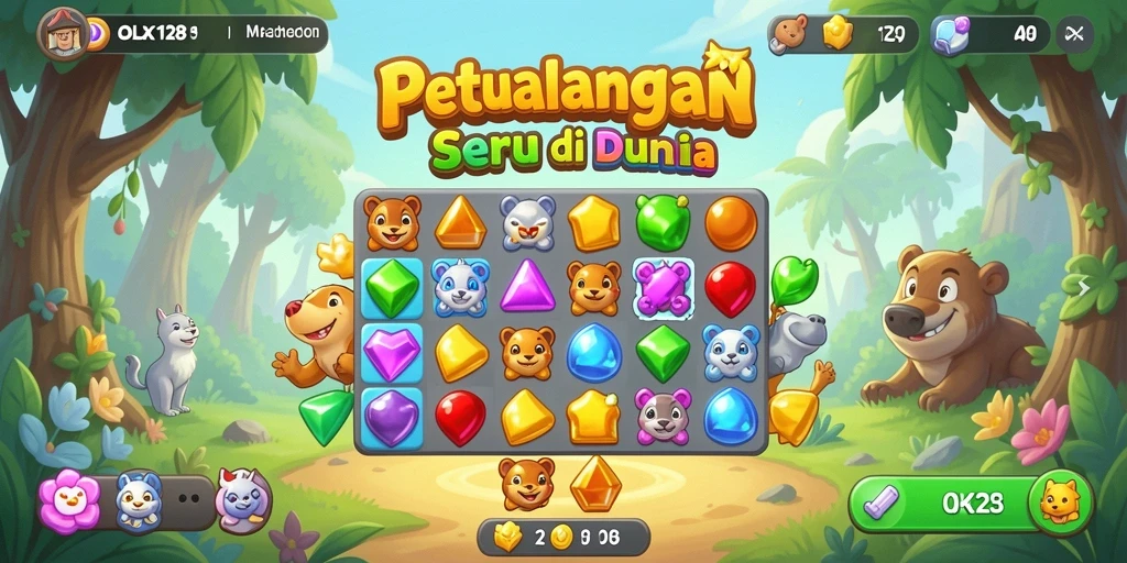 Gameplay OLX128 yang menantang dengan grafis menarik.
