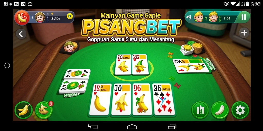 Screenshot gameplay PISANGBET menampilkan aksi seru Gaple.