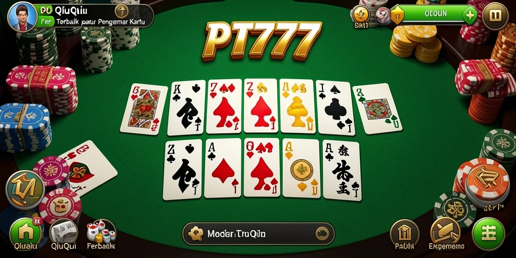 Tampilan screenshot utama dari gameplay QiuQiu yang seru.