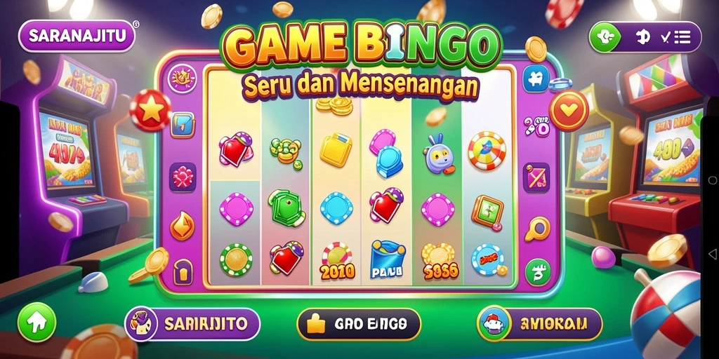 Gambaran gameplay seru di SARANAJITU permainan Bingo.