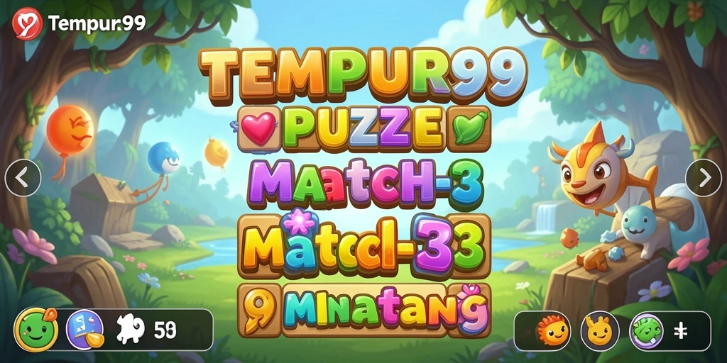 Tampilan gameplay dari TEMPUR99 yang mengasyikkan dan penuh warna.